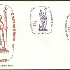 0301.Matasellos Exfimieres 87 (Mieres – 24-25/06/87)