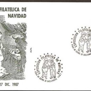 0314.Matasellos Exp. Filatélica Navidad (Pola de Siero-27/12/87)