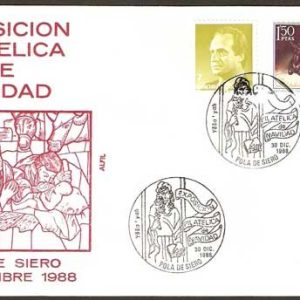 0336.Exposición Filatélica de Navidad (Pola de Siero – 30/12/88)