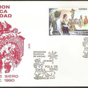 0363.Exposición Filatélica de Navidad (Pola de Siero – 29/12/90)