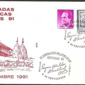 0372.II Jornadas Filatelicas (Gijón – 6/09/91)