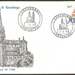 Matasello Ordinario de Covadonga (Asturias – 3/05/94)