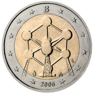 Moneda 2 euros de Bélgica 2006 Atomium