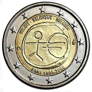 Moneda 2 euros de Bélgica 2009 Tema común EMU