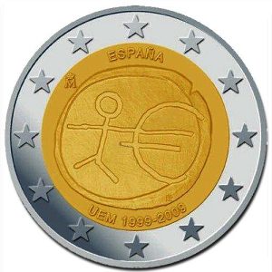 Moneda 2 euros de España 2009 Tema común EMU
