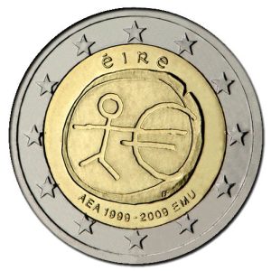 Moneda 2 euros de Irlanda 2009 Tema común EMU