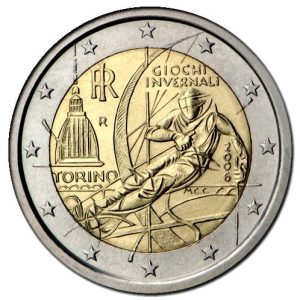 Moneda 2 euros de Italia 2006 – JJOO Invierno Turin