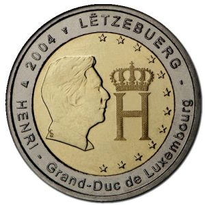 Moneda 2 euros de Luxemburgo 2004