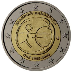 Moneda 2 euros de Grecia 2009 Tema común EMU