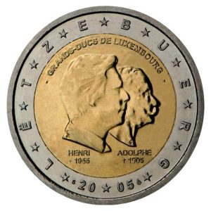 Moneda 2 euros de Luxemburgo 2005