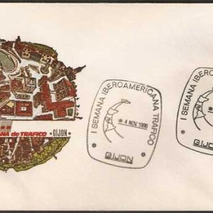 0278.Matasellos I Semana Iberoam. Tráfico (Gijón-1985)