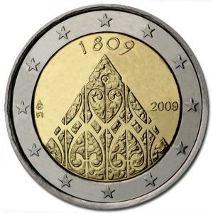 Moneda 2 euros de Finlandia 2009 Aniversario de Autonomía