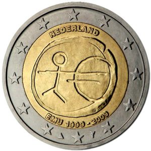 Moneda 2 euros de Holanda 2009 Tema común EMU