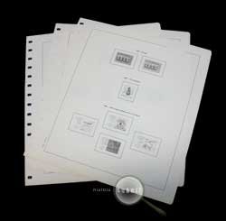 Hojas Sellos Filabo 2ª mano 1976/85. Papel crema