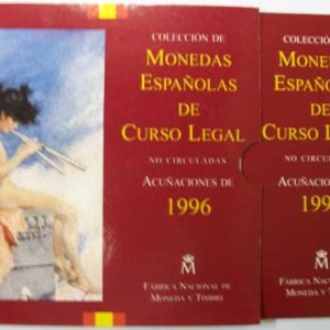 Cartera Oficial Pesetas Año 1996 (8 valores)