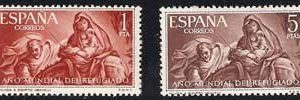Sello 1326-27.Año Mundial del Refugiado
