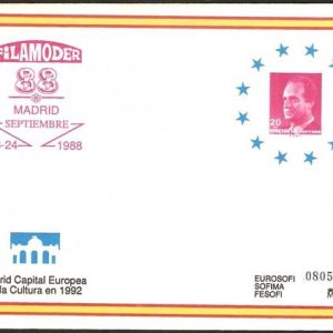 011.  Sobre Entero Postal FILAMODER’88
