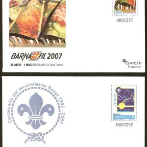 114-15. Sobre Entero Postal BARNAFIL 2007 (2 sobres)