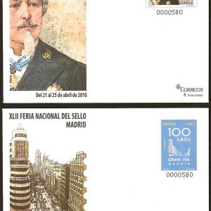 129-30. Sobre Entero Postal Feria del Sello (2 sobres)