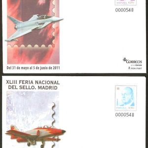 132-33. Sobre Entero Postal Feria Nacional del Sello (2 sobres)