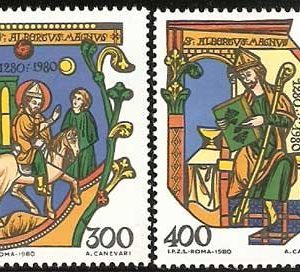Serie sellos Vaticano 0698-99.VII Cent. muerte San Alberto Magno