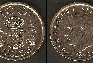 Monedas. 100 pesetas S/C