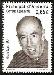 Serie sellos Andorra 382. Personajes