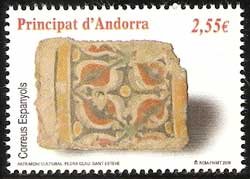 Serie sellos Andorra 385. Patrimonio cultural