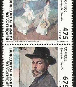 Sellos Guinea Ec. 430-33.Joaquin Sorolla