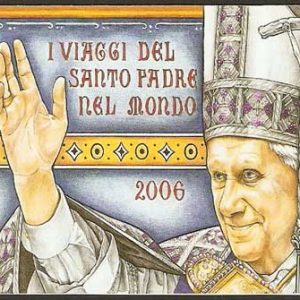 Carné de sellos Vaticano C1449a. Viajes del Papa 2007