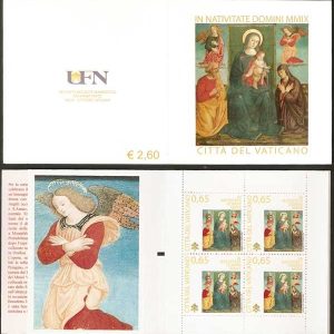 Carné de sellos Vaticano C1513. Navidad 2009. Angel