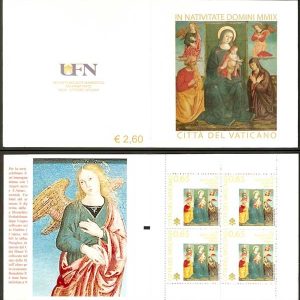 Carné de sellos Vaticano C1513. Navidad 2009. Virgen
