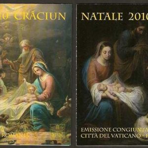 Carné de sellos Vaticano C1535-36. Navidad 2010