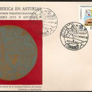 0099.Matasellos Dia de América en Asturias (Oviedo-19/09/1973)