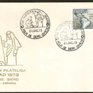 0101. Matasellos Navidad (Pola de Siero-27/12/1973)