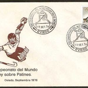 0132.Matasellos Hockey Patines (Oviedo-11-21/09/1976)