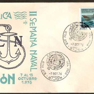 0135. Matasellos Semana Naval (Gijón-7-15/10/1976)