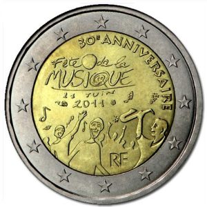 Moneda 2 euros de Francia 2011 – Festival de la Música