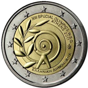 Moneda 2 euros de Grecia 2011 Juegos Olímpicos de Verano