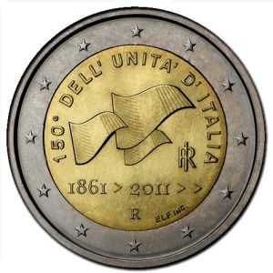 Moneda 2 euros de Italia 2011 150º Aniversario Unidad Italiana