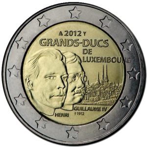Moneda 2 euros de Luxemburgo 2012 Duques
