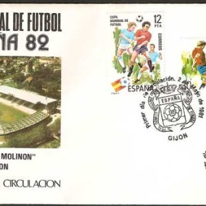 0182.Matasellos Copa Mundial de Fútbol (Oviedo-02/05/81)
