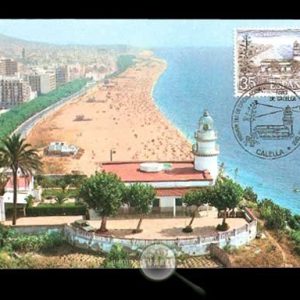(1986) Primer día de circulación. Faro de Calella