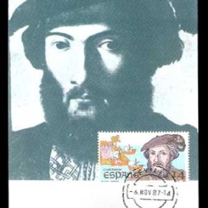 (1987) 6 Tarjetas. Descubridores de América