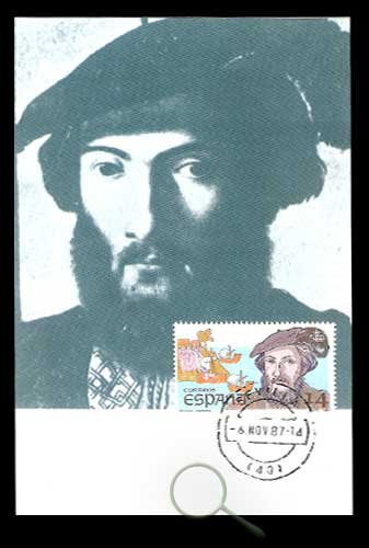 (1987) 6 Tarjetas. Descubridores de América
