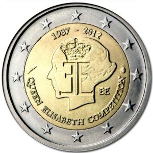Moneda 2 euros de Bélgica 2012 Concurso Musical Reina Isabel