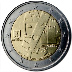Moneda 2 euros de Portugal 2012 Guimaraes
