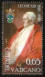 Serie sellos Vaticano 1531. 200 Aniversario Papa León XIII