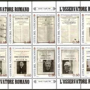 Serie sellos Vaticano 1560-69. L’Osservatore Romano