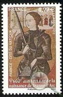 Serie sellos Vaticano 1591 A. Emisión de Francia